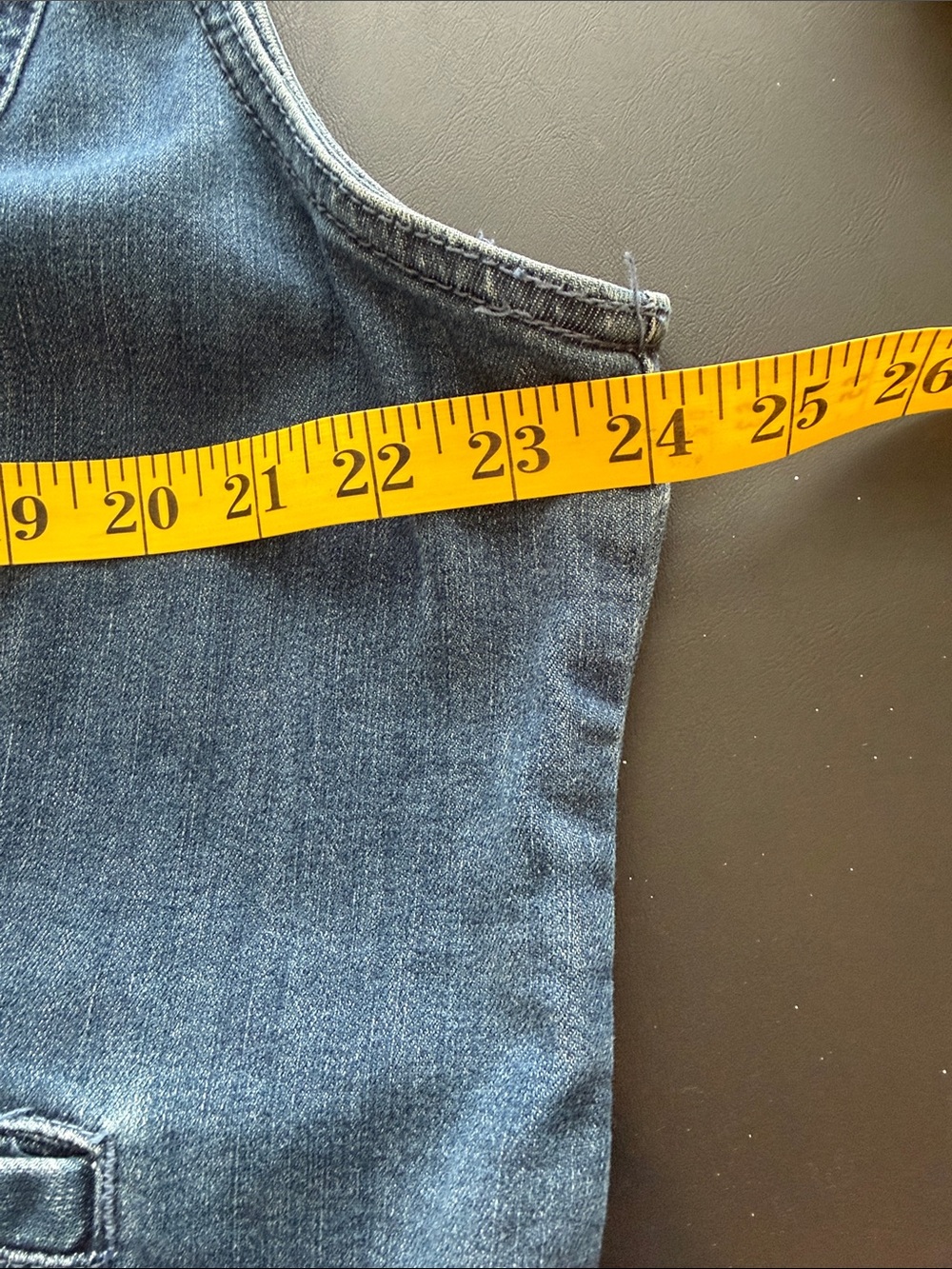 Chico's Indigo Denim Sleeveless Button-Front Vest - Picture 7 of 7